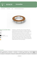 Bench Curved 360 Sofiero Data Sheet