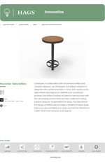 Round Bar Table Sofiero Data Sheet