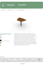 Curved Bench 45 Sofiero Data Sheet