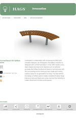 Curved Bench 90 Sofiero Data Sheet