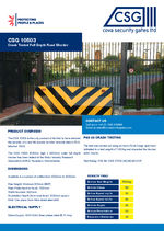 CSG 10503 crash tested full depth road blocker data sheet