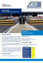 CSG 10506 crash tested shallow depth road Bbocker data sheet