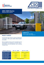 CSG 10300 rising arm boom barrier data sheet

