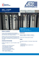CSG 11700AS full height turnstile data sheet 