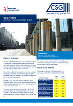 CSG 10800 articulated shallow depth static bollard data sheet