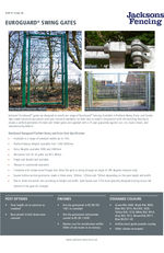 EuroGuard gates technical data sheet