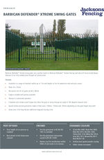 Barbican Defender Xtreme Swing Gates