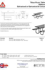 AUTOPA Triton Picnic Table