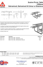 AUTOPA Easton Picnic Table