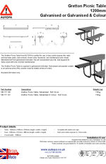 AUTOPA Gretton Picnic Table