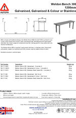AUTOPA Weldon Bench 300
