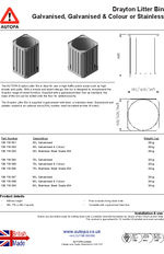 AUTOPA Drayton Litter Bin