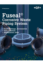 Fuseal corrosive waste piping system