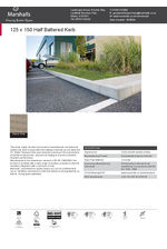 125 x 150 Half Battered Kerb datasheet
