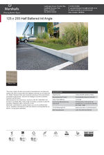 125 x 255 Half Battered Int Angle Datasheet