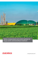 Valves, measurement and control systems -
biogas plants and biomethane treatment