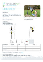 Bumblebee Outdoor Musical Instrument Cut Sheet