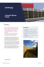 Acoustic Barrier Posts datasheet