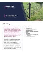 Continuous Bar estate fencing datasheet
