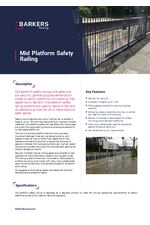 Mid Platform Safety Railing datasheet