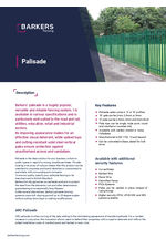 Palisade datasheet