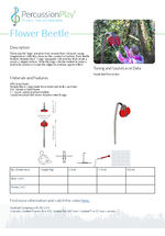 Flower Beetle From the Bug-Beats Range | Cut Sheet