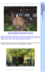 Boulder Fountains Information Sheet