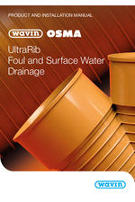 UltraRib foul and surface water drainage