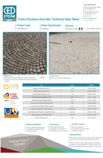 Trento Porphyry Grey Mix - Product Data Sheet