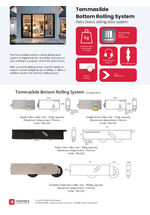 Tommaslide bottom-rolling system for patio doors
