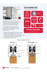 Tommaslide 200 straight sliding door system