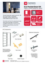 Evo pocket door kit - single/double