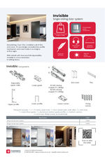 Invisible sliding door system