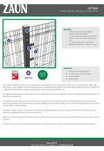 Optima data sheet