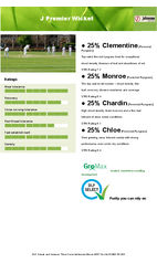 J Premier Wicket grass seed mix