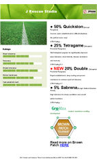 J Rescue Stadia grass seed mix