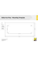 Delta HLA Plus - mounting template