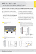 Delta HLA Plus - mounting box installation