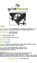 GF30 low density polyethylene ground reinforcement tile