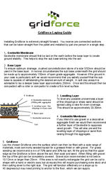Gridforce grid laying guide