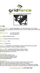 GF40 low density polyethylene ground reinforcement tile