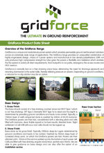 Gridforce ground reinforcement product range overview