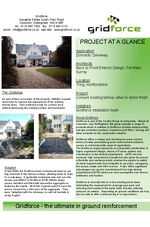 Case study: GF30 reinforcement tiles, private driveway, Tring