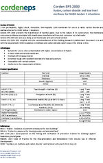 Corden EPS 2000 gas and attenuation membrane