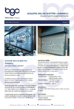 Sonaroll acoustic roller shutter