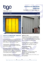 Sonafold insulated industrial folding doors