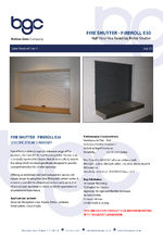 Fireroll E30 fire shutter