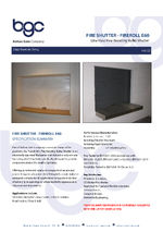 Fireroll E60 fire shutter