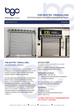 Fireroll VR60 fire shutter