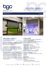 Fibreroll S fire curtain